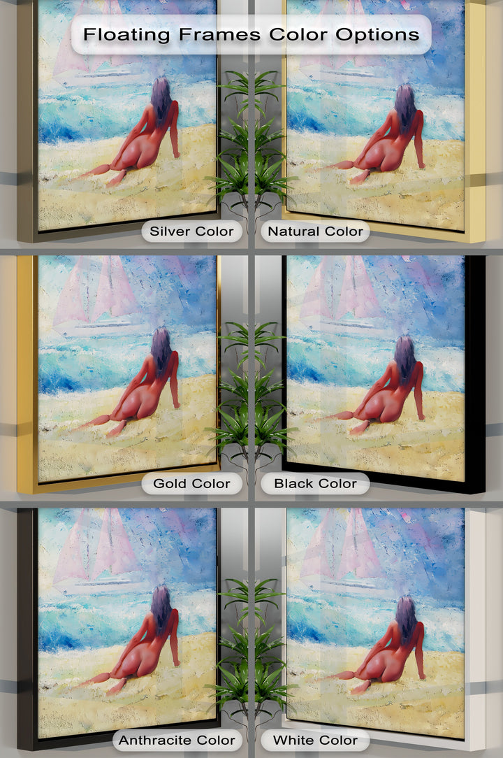 Serenity by the Shore – Erotic Canvas Print