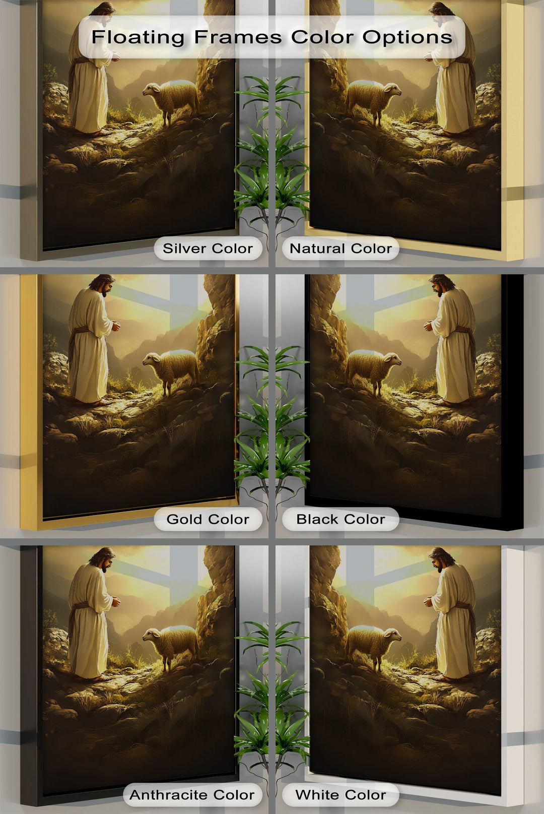 The Lost and Found – Jesus with the Lamb Canvas Print - MyPhotoStation
