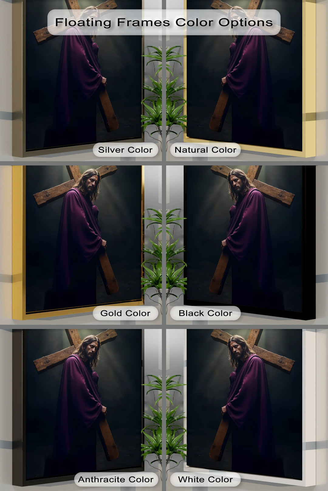 Burden of Grace – Jesus Carrying the Cross Canvas Prints - MyPhotoStation