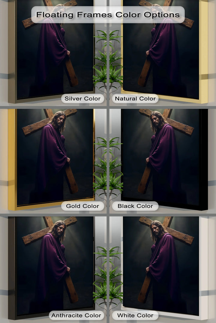 Burden of Grace – Jesus Carrying the Cross Canvas Prints - MyPhotoStation