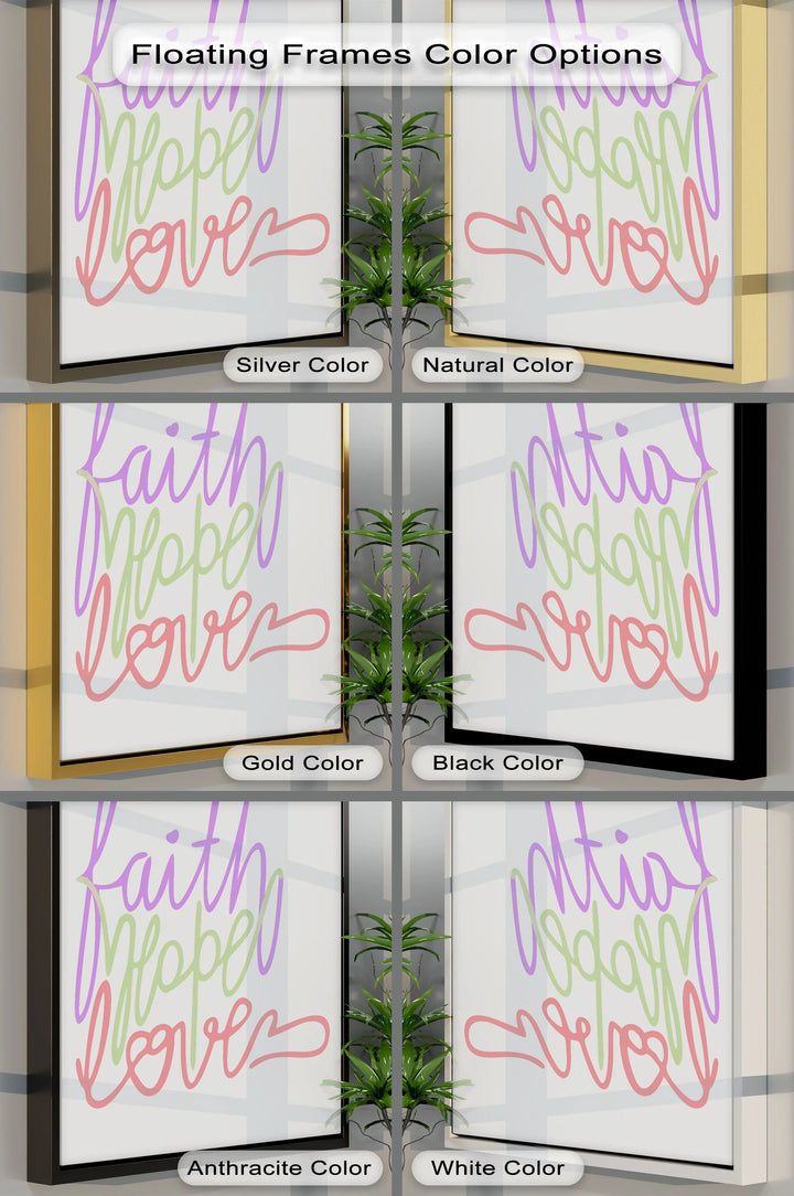 Modern Christian quote canvas home décor

