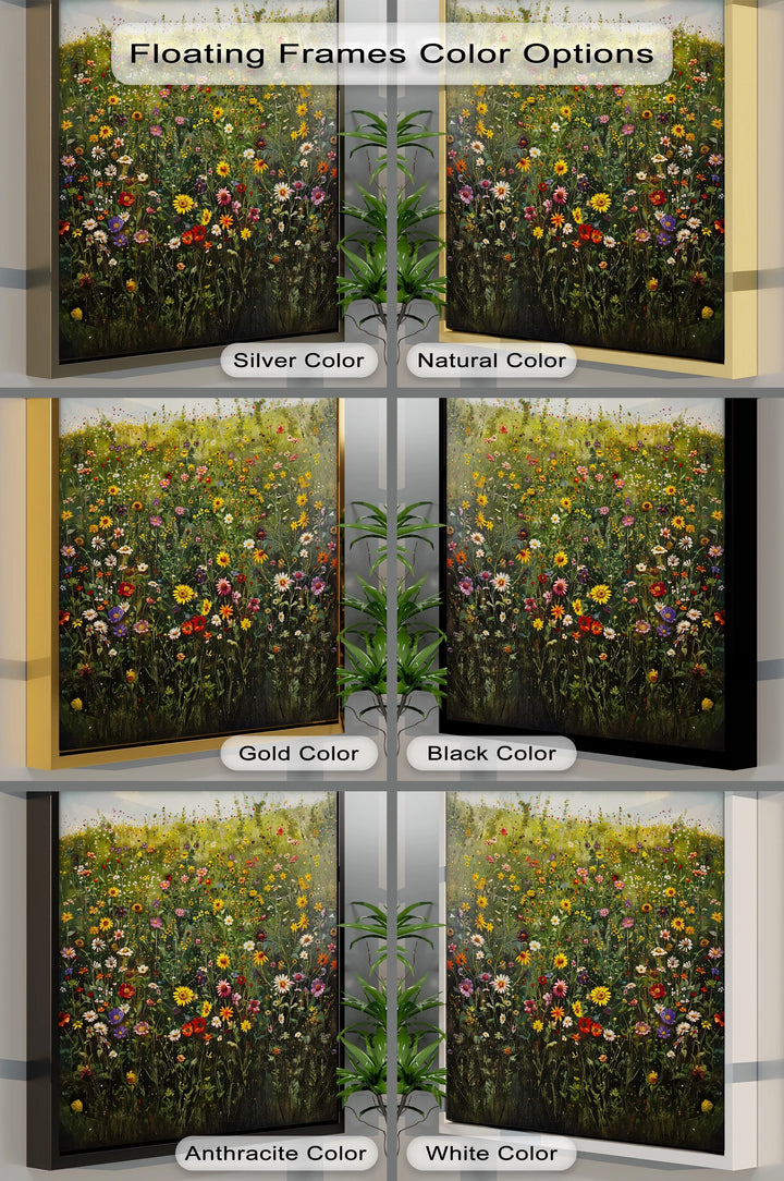 Blooming Meadow – Colorful Wildflower Field Canvas Print - MyPhotoStation
