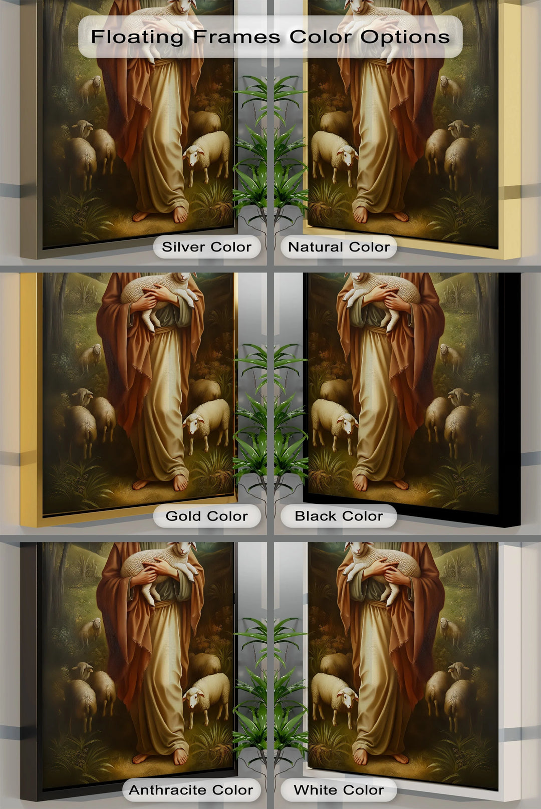 The Good Shepherd – Jesus with Lamb Canvas Prints - MyPhotoStation