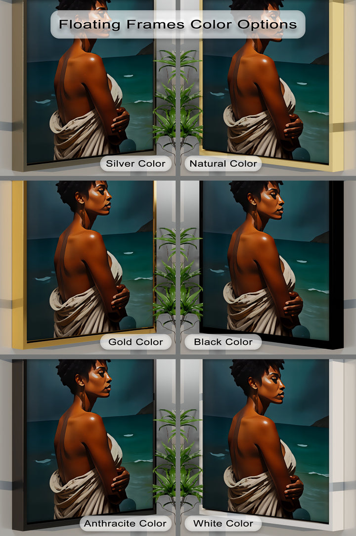 Ocean Gaze Woman - Sexy Canvas Wall Art | Biggest Canvas
