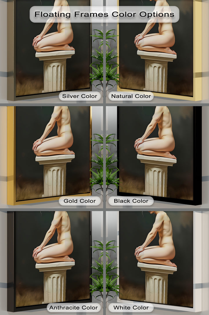 Quiet Reverie – Classical Nude Canvas Wall Art | Oversized Wall Art