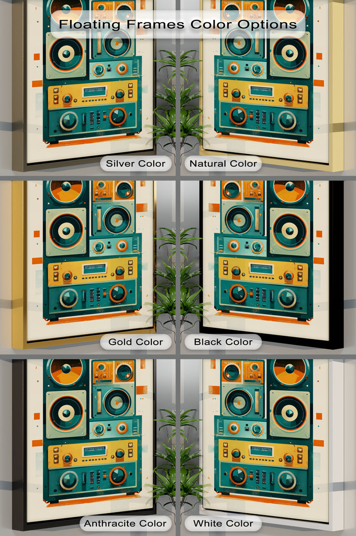 Volume Up – Retro Radio Receiver Canvas Print