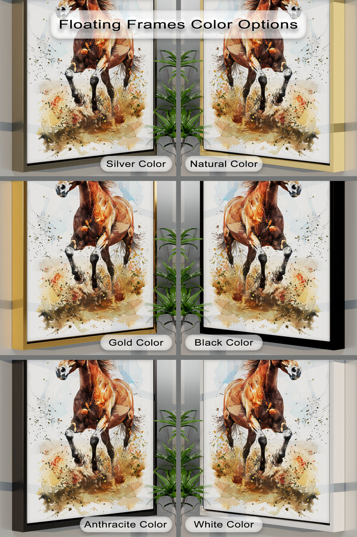 Fiery Gallop – Dynamic Chestnut Horse Canvas Print