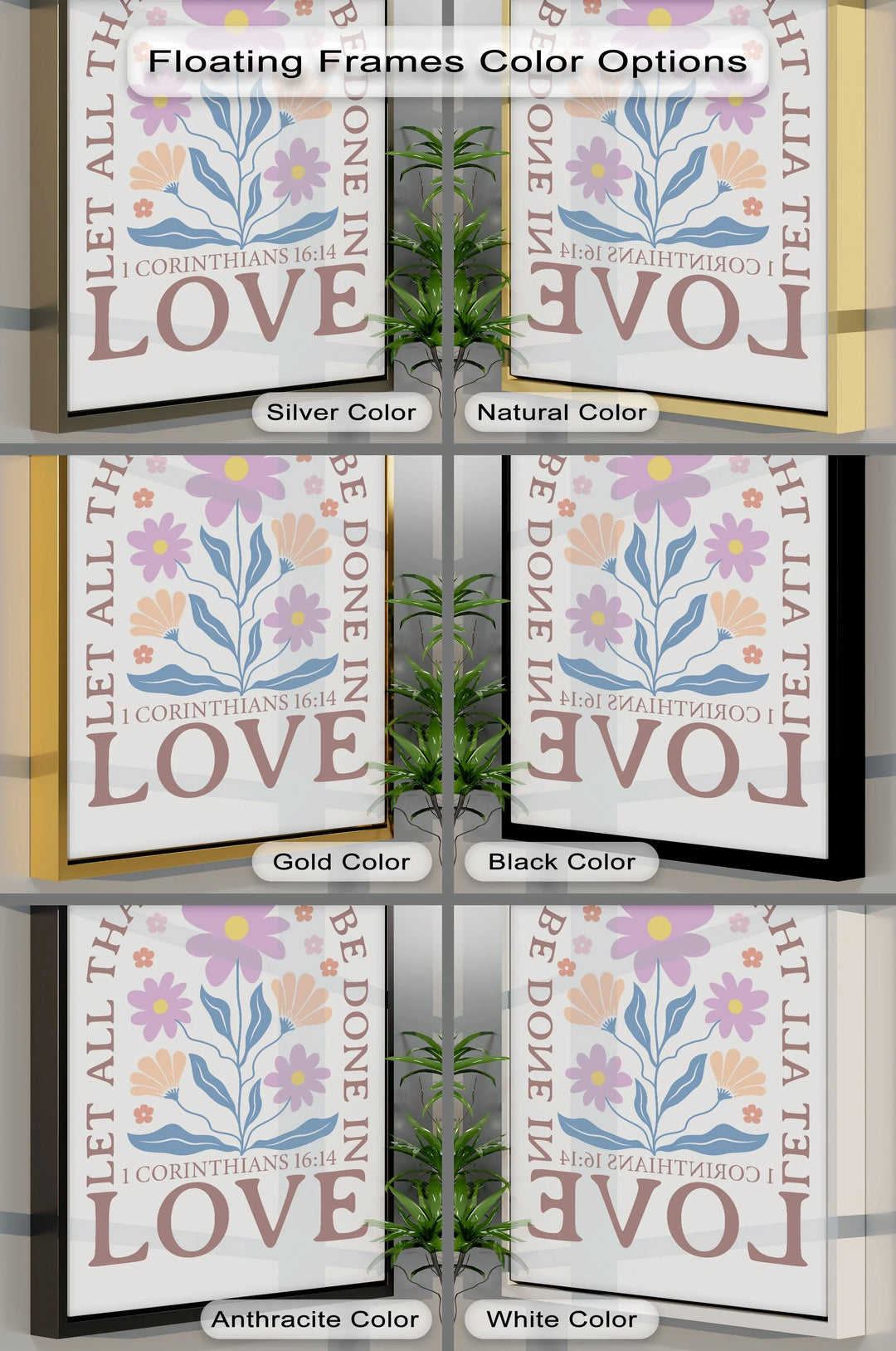 Let All That You Do Be Done in Love – 1 Corinthians 16:14 Canvas Print - MyPhotoStation