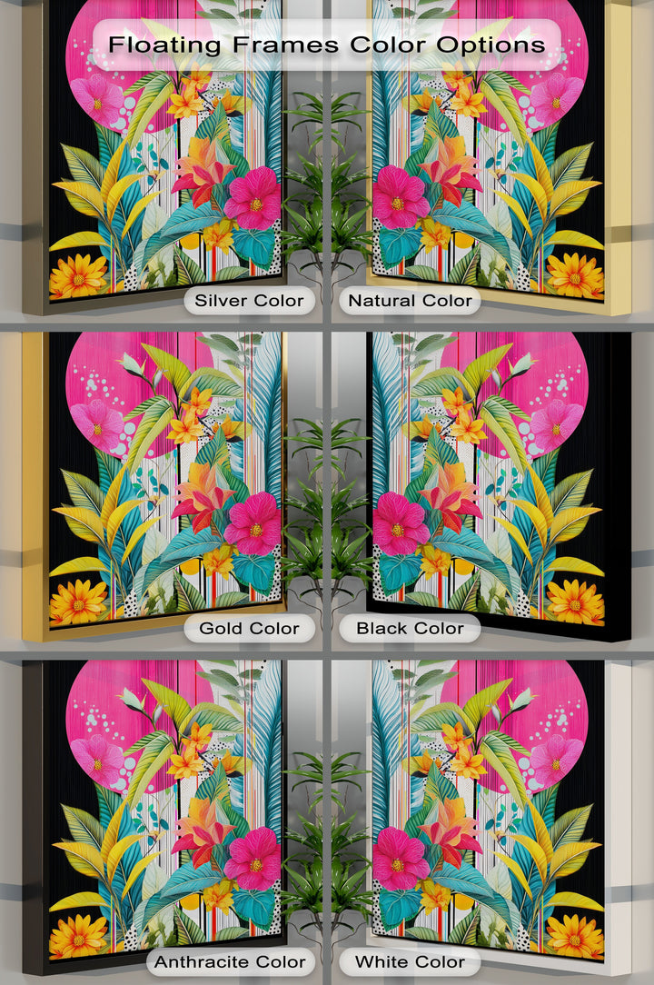 Tropic Pop – Bold Botanical Canvas Print