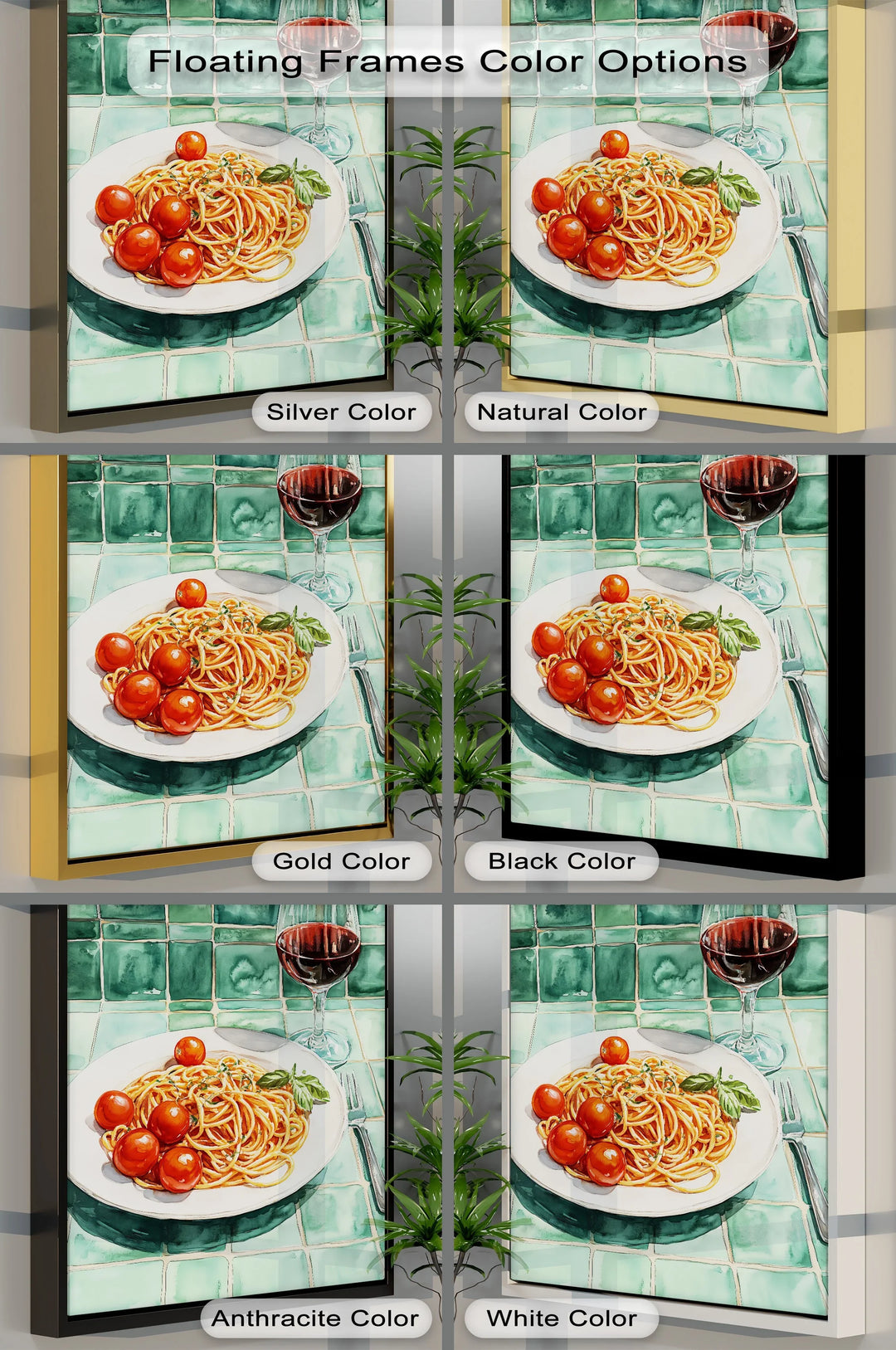 Pasta & Wine Moment – Italian Kitchen Canvas Print - MyPhotoStation