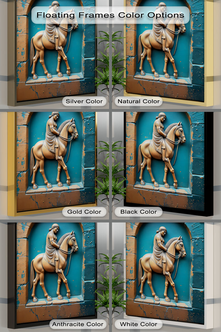 Equestrian Legacy – Ancient Relief Canvas Print