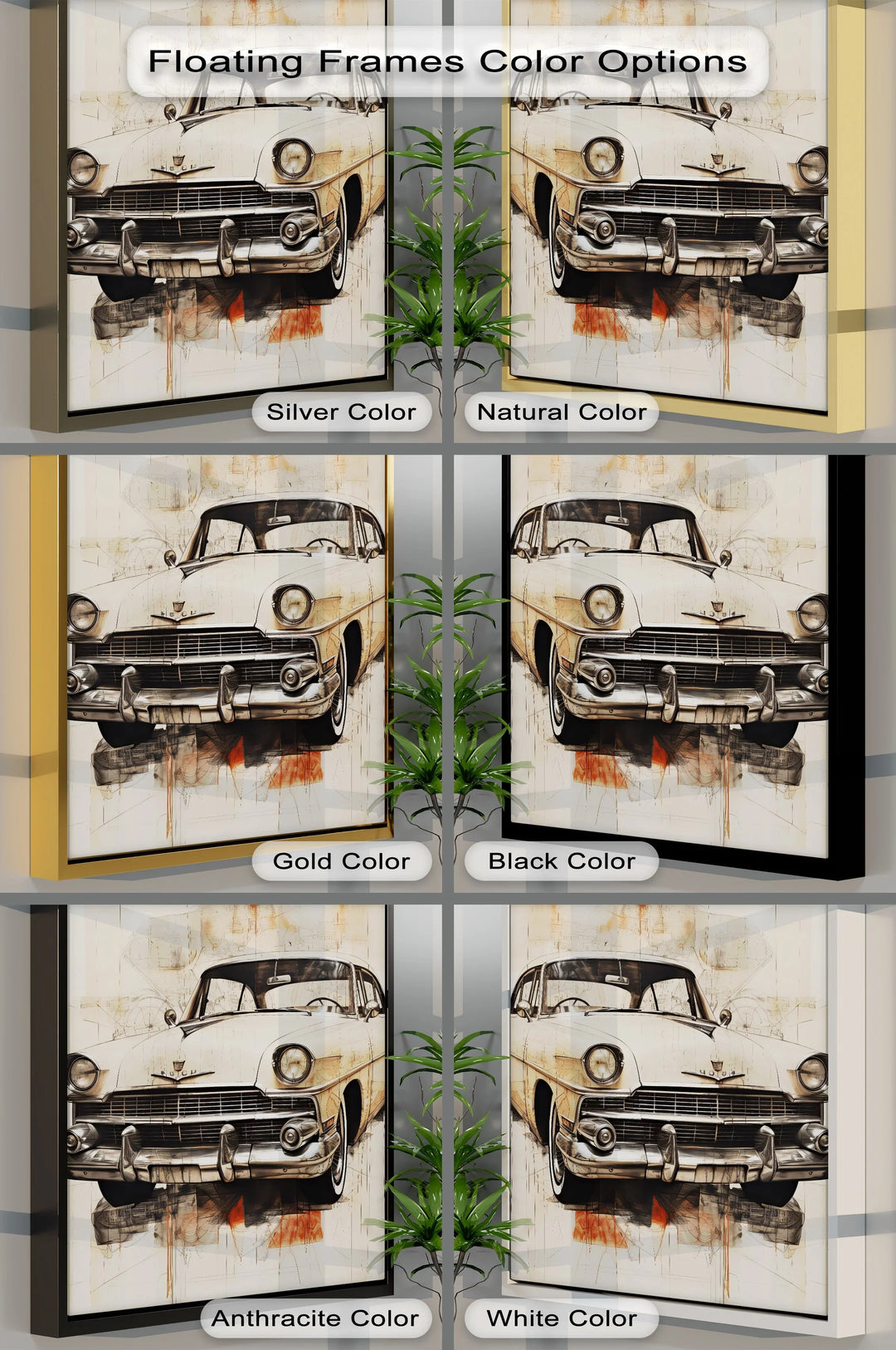 Elegant Cream Cruiser – Car Canvas Print - MyPhotoStation