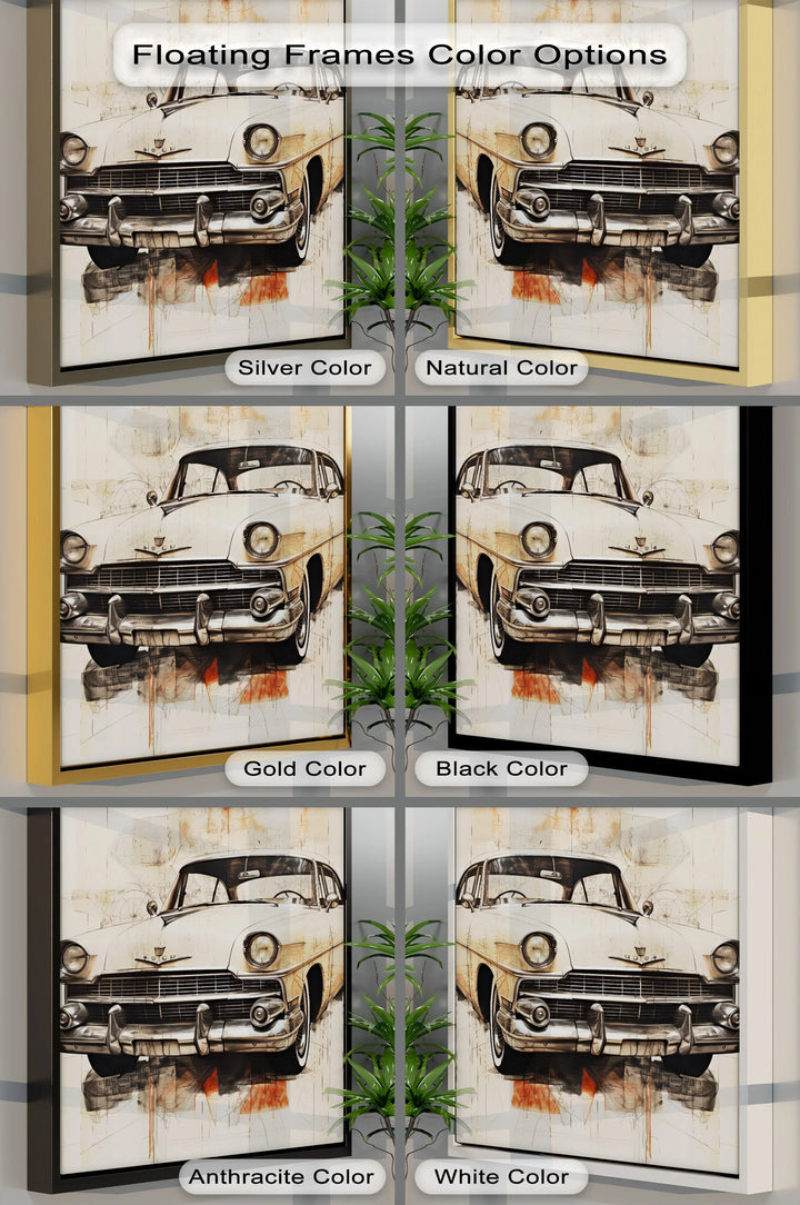 Elegant Cream Cruiser – Car Canvas Print - MyPhotoStation
