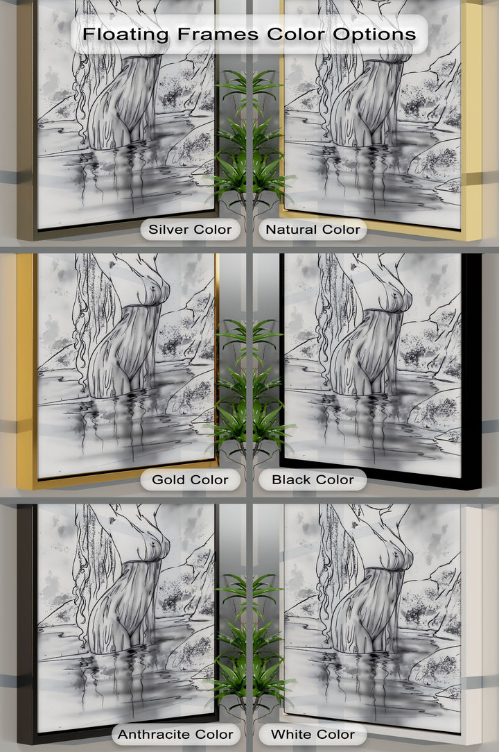 Fantasy Water Nymph Artwork - Erotic Canvas Print | Framed Wall Art