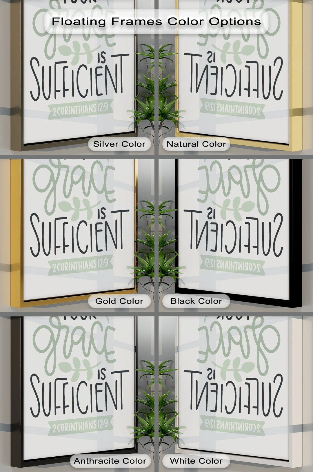 Your Grace Is Sufficient – 2 Corinthians 12:9 Canvas Print - MyPhotoStation