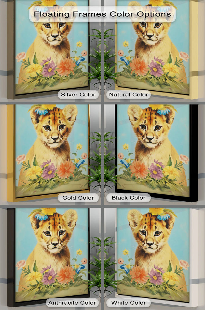 Blossom Crowned Cub – Animal Canvas Print - MyPhotoStation
