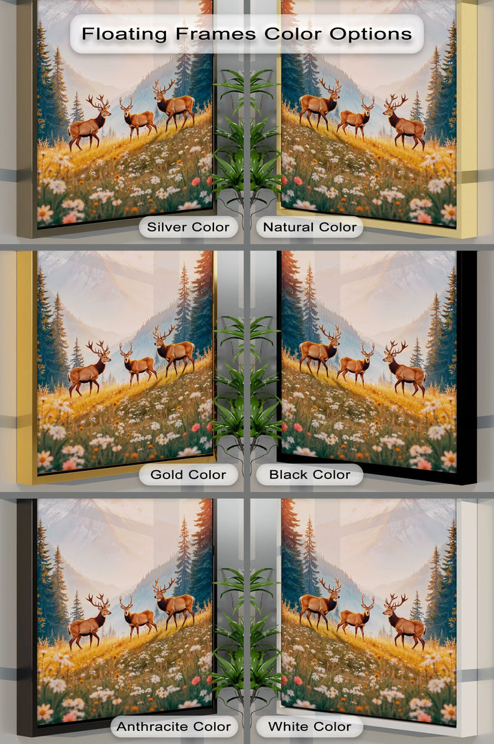 Majestic Elk in Alpine Meadow – Animal Canvas Print - MyPhotoStation