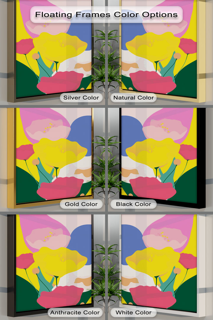 Bold Bloomscape – Vibrant Abstract Flower Canvas Print
