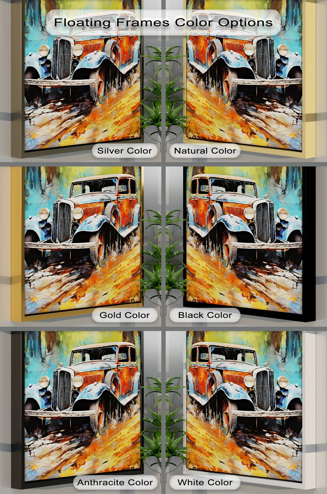 Forest Road Legend – Vintage Car Canvas Print - MyPhotoStation