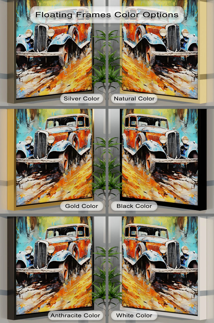 Forest Road Legend – Vintage Car Canvas Print - MyPhotoStation