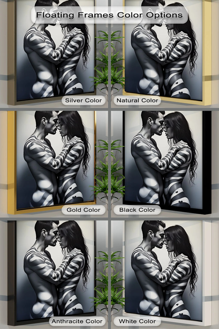 Stripes of Passion – Erotic Canvas Print
