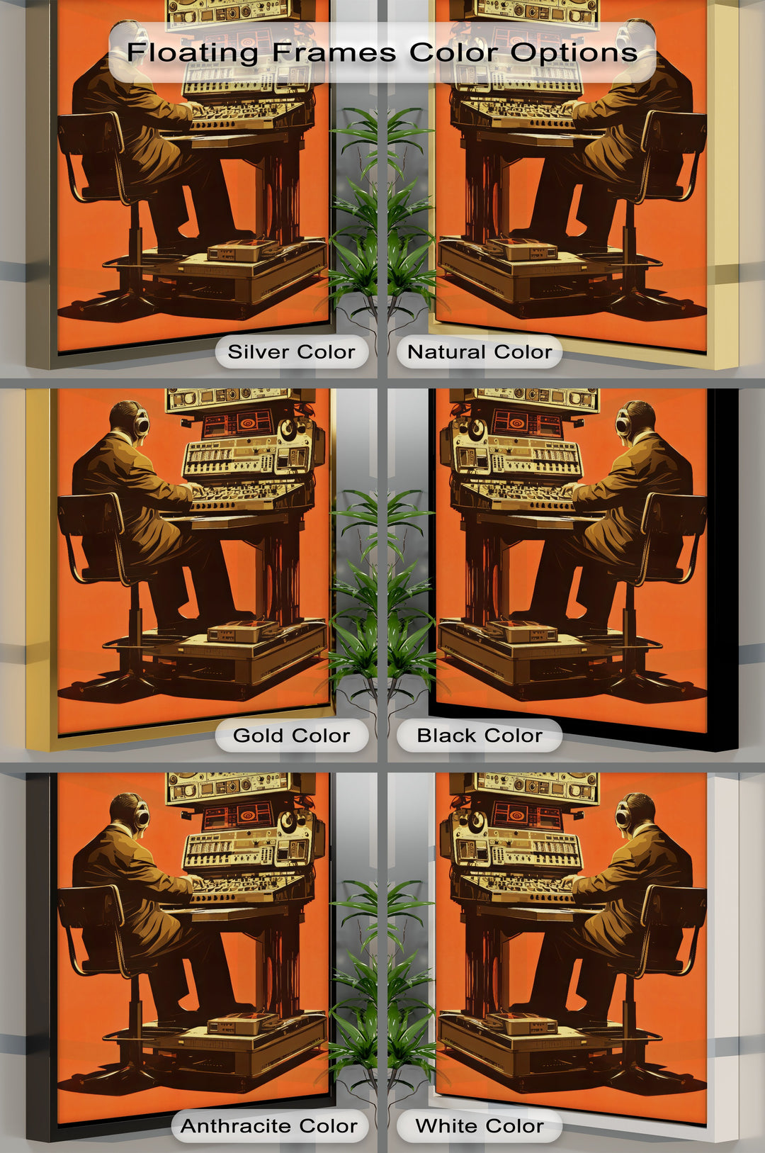Analog Overload – Retro Audio Control Canvas Print