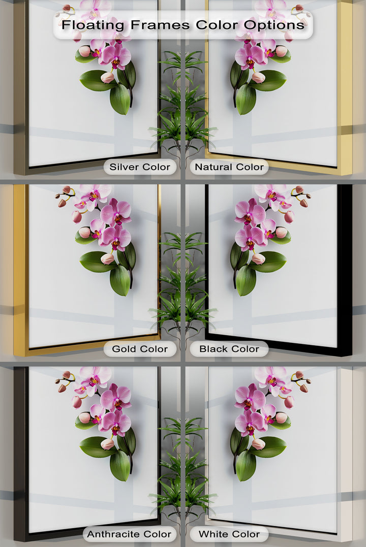 Graceful Orchid Cascade – Pink Botanical Canvas Print