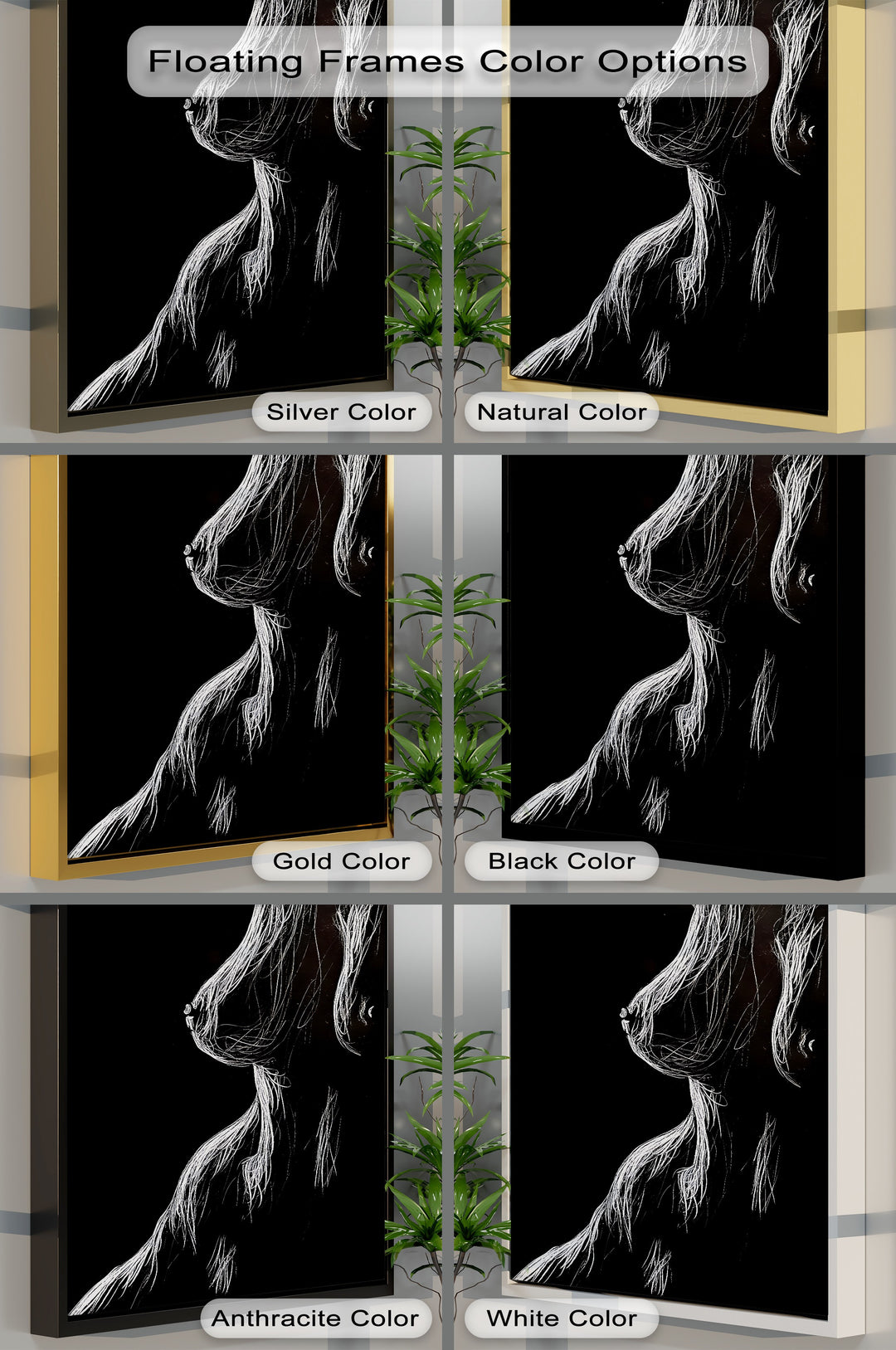 Midnight Contours – Erotic Canvas Print