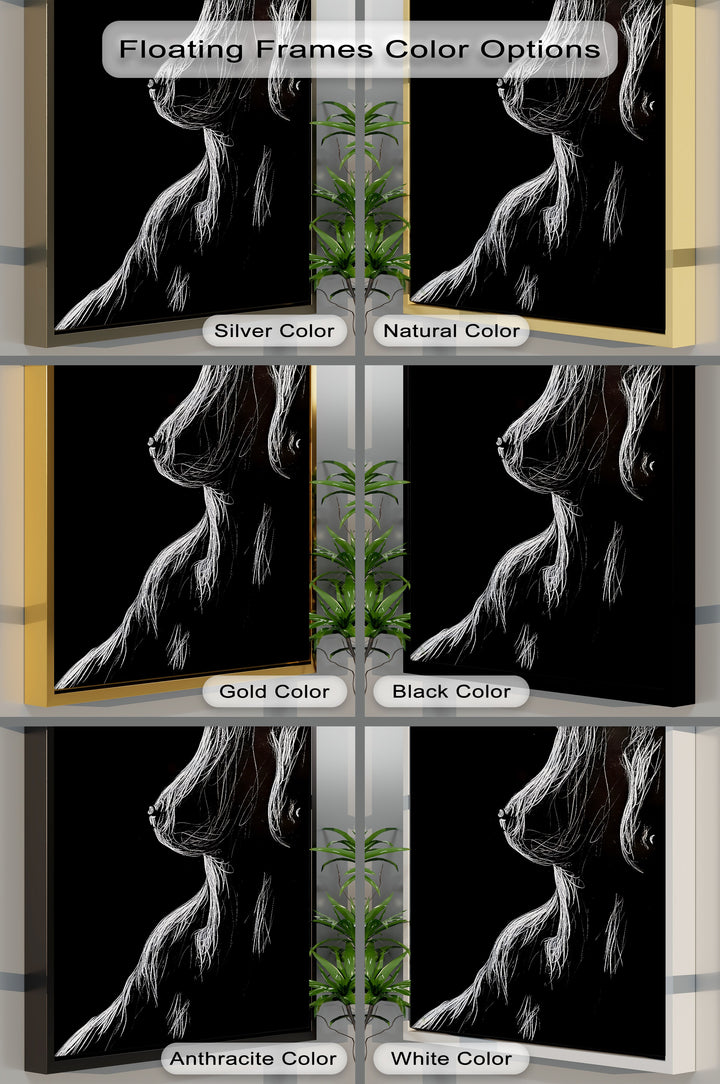 Midnight Contours – Erotic Canvas Print