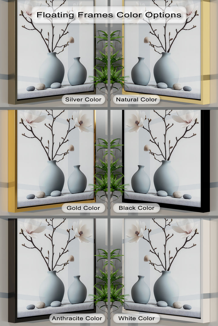 Blooming Simplicity – white magnolia flower canvas painting

