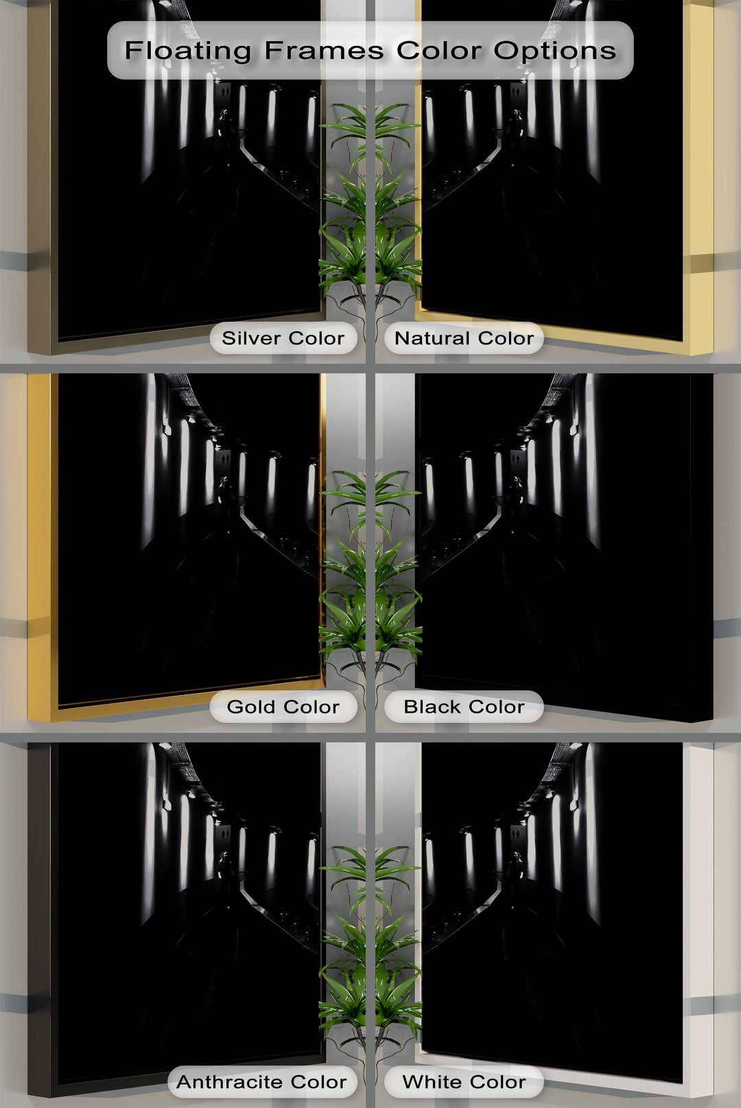 Echo Passage – Abstract Light Corridor Canvas Prints