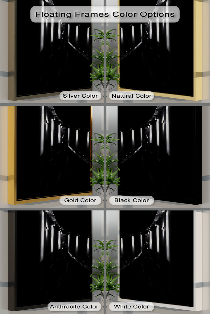 Echo Passage – Abstract Light Corridor Canvas Prints