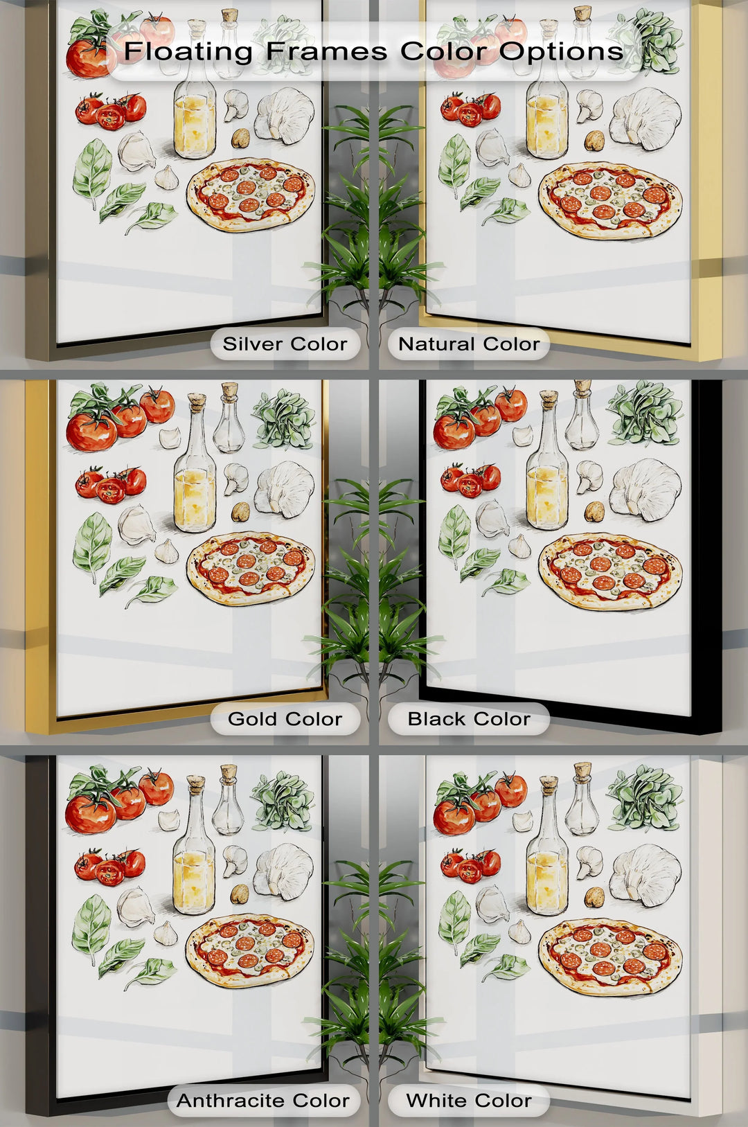 Italian Pizza Ingredients – Kitchen Canvas Print - MyPhotoStation