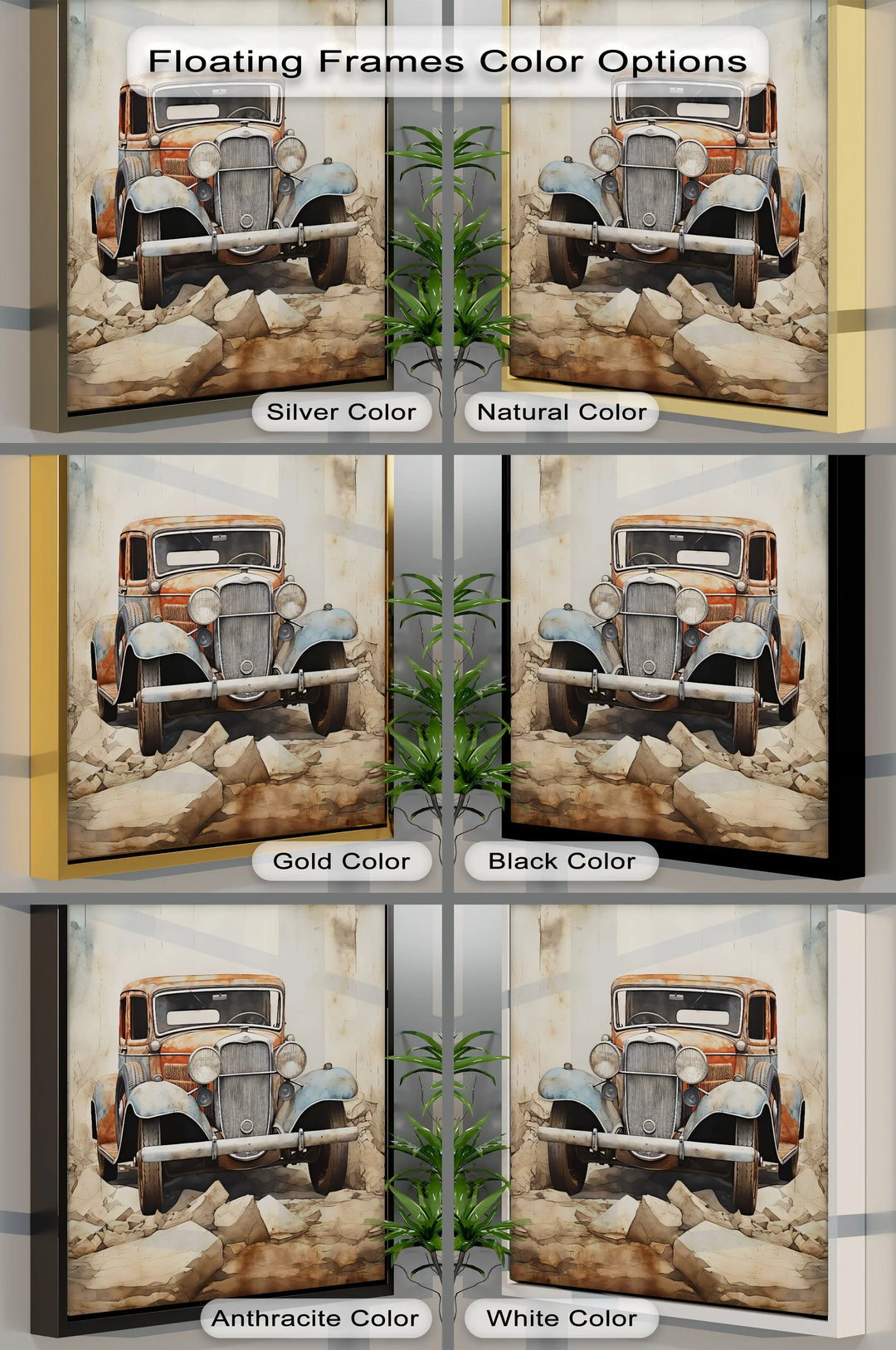 Vintage Rusty Car – Car Canvas Print - MyPhotoStation