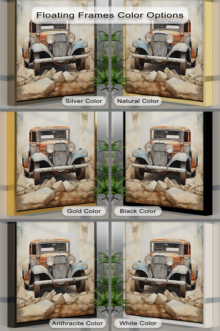 Vintage Rusty Car – Car Canvas Print - MyPhotoStation