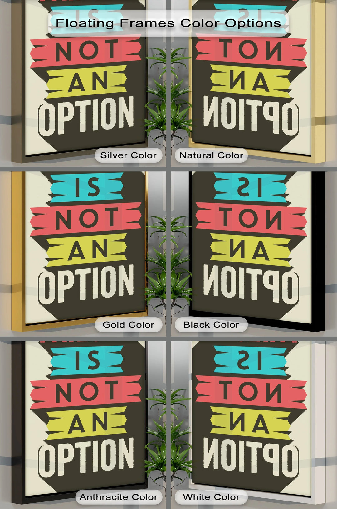 Failure Is Not an Option – Inspirational Canvas Print