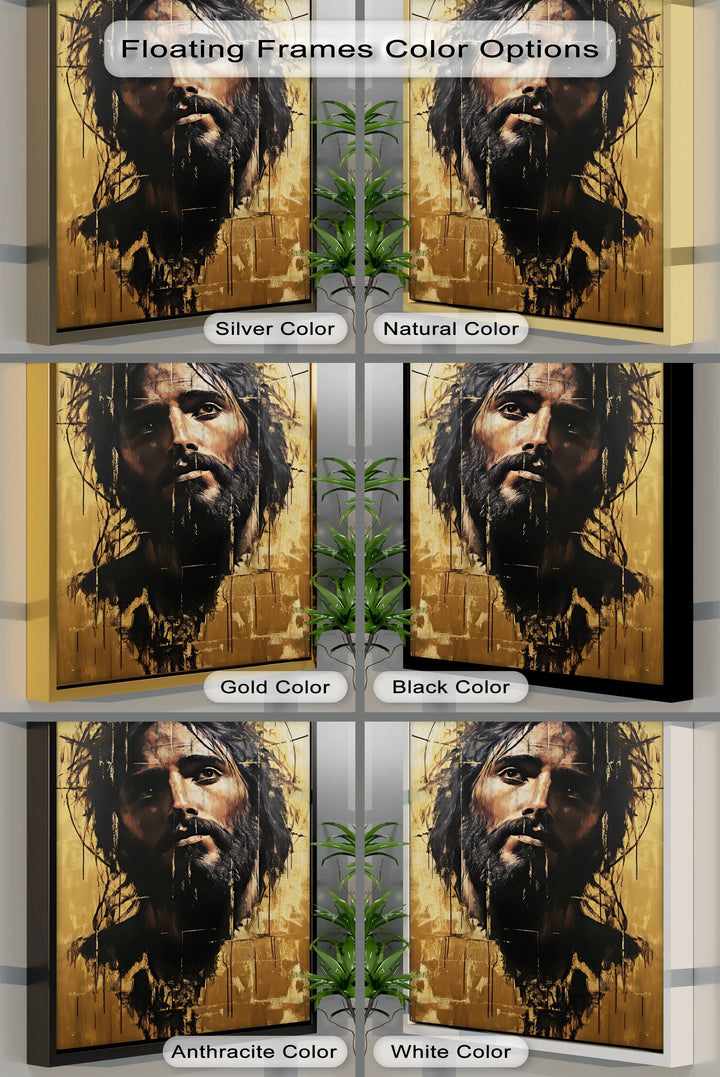 Crown of Thorns – Abstract Jesus Canvas Wall Art - MyPhotoStation