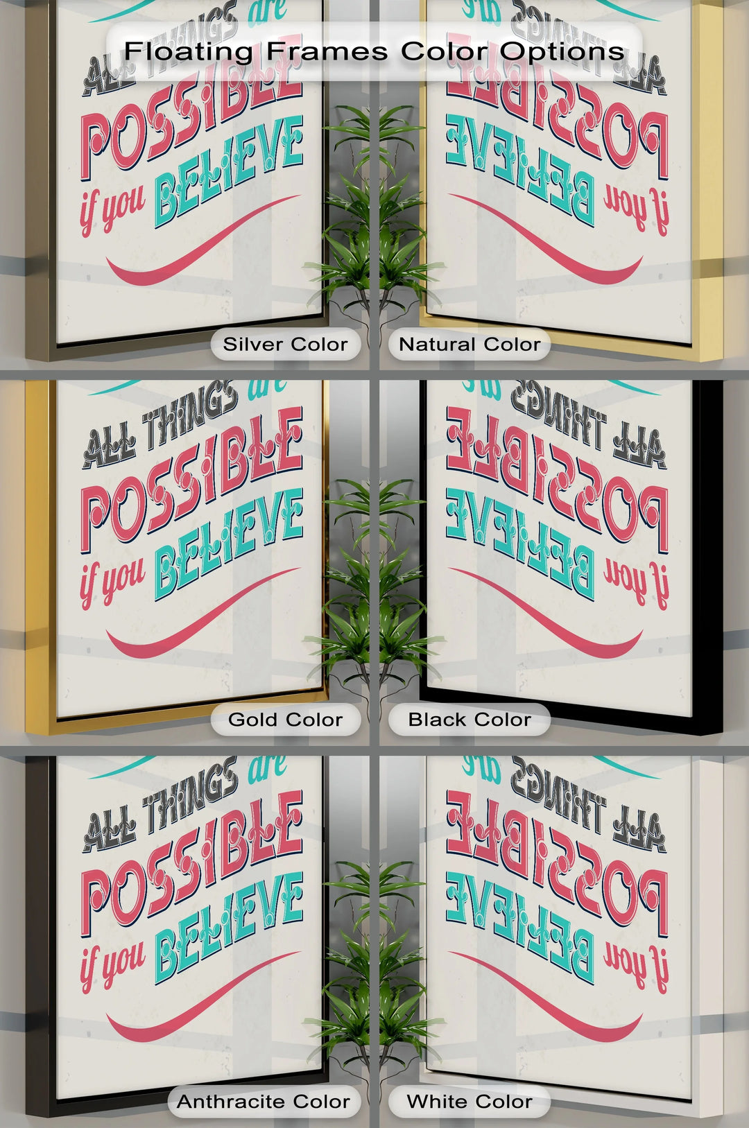 All Things Are Possible If You Believe - Inspiraltional Canvas Print