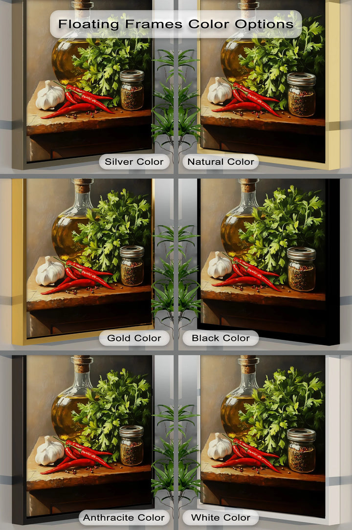 Spice & Herb Still Life – Rustic Kitchen Canvas Print - MyPhotoStation