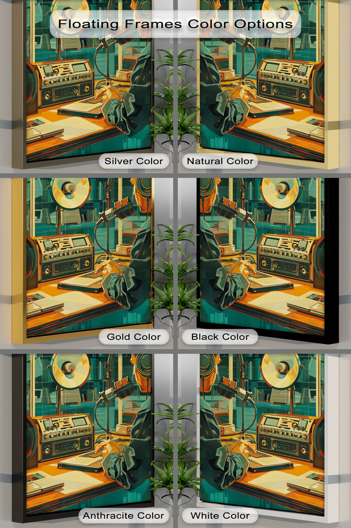 Broadcast Flow – Modern DJ Studio Canvas Print