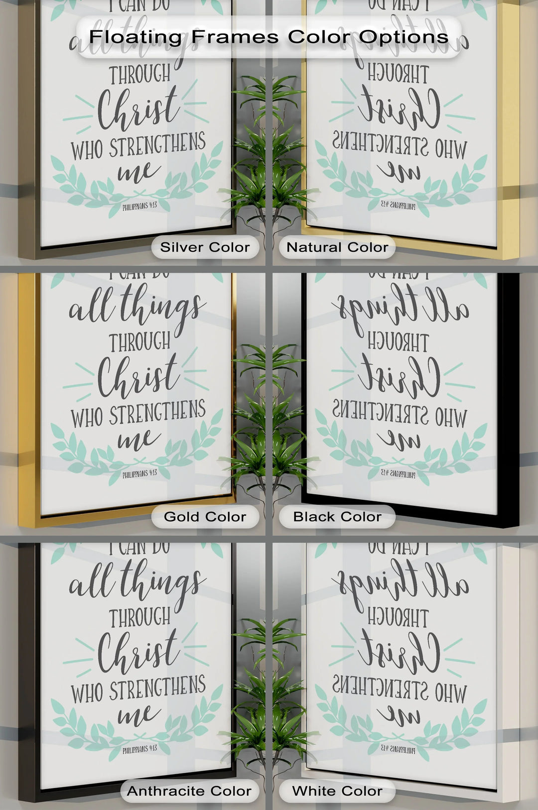 All Things Through Christ – Philippians 4:13 Canvas Print - MyPhotoStation