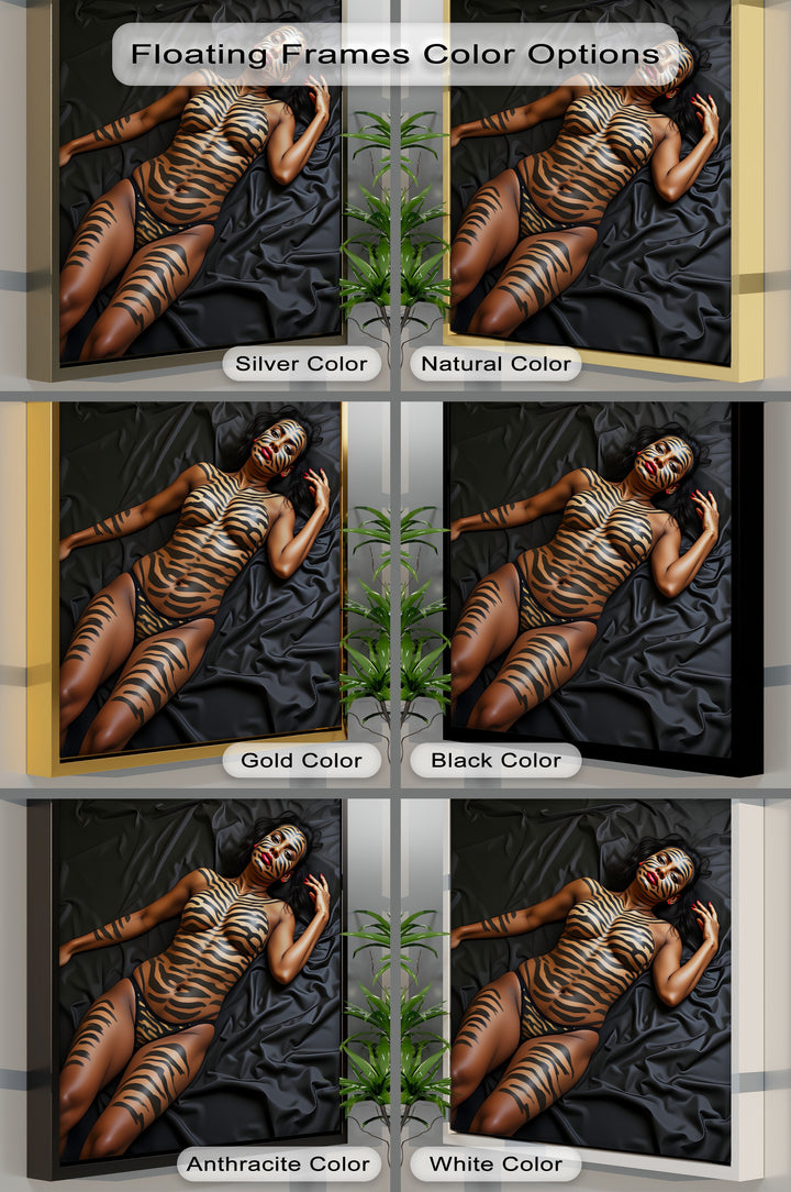 Wild Seduction – Exotic Erotic Framed Canvas Wall Art