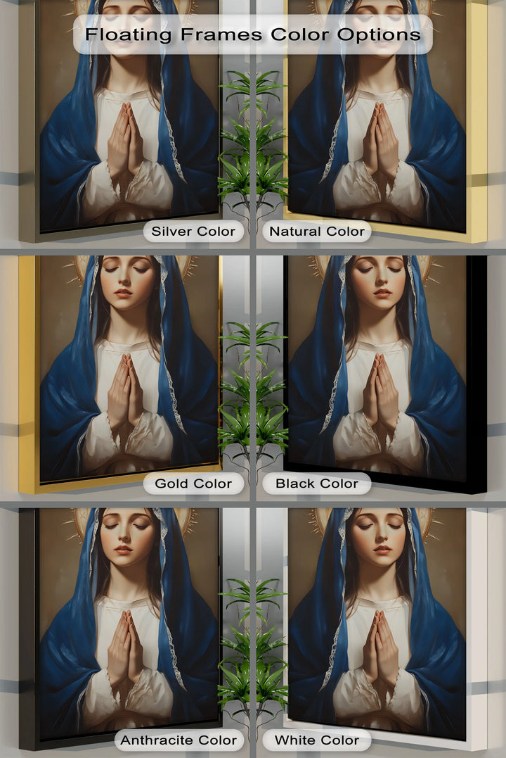 Hail Mary – Elegant Virgin Mary Canvas Wall Art - MyPhotoStation