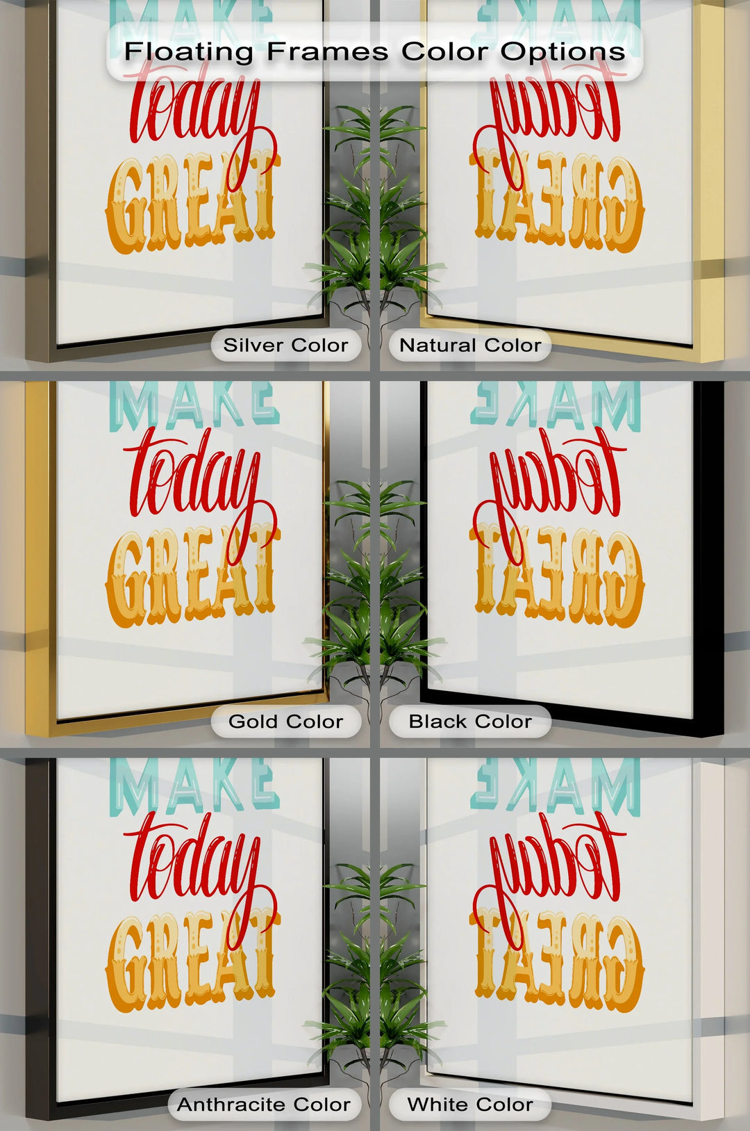 Make Today Great – Colorful Motivational Canvas Print