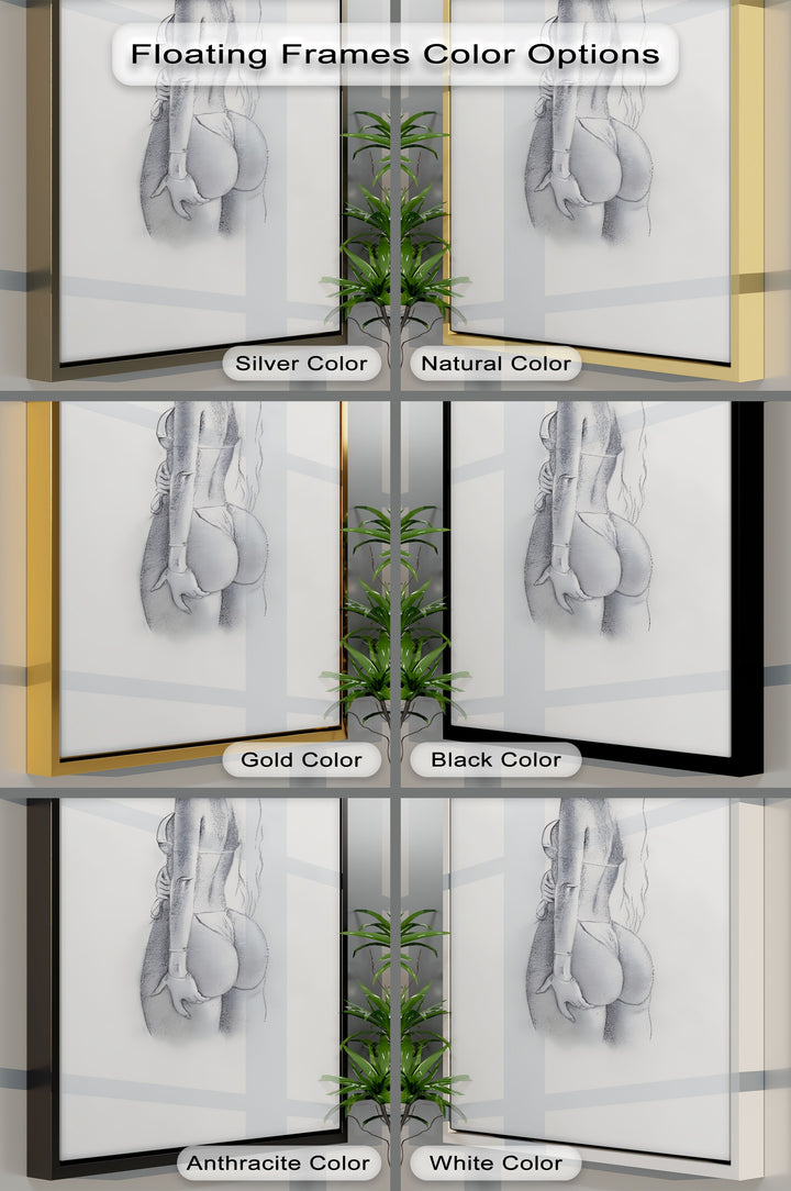 Veiled Allure – Erotic Canvas Print