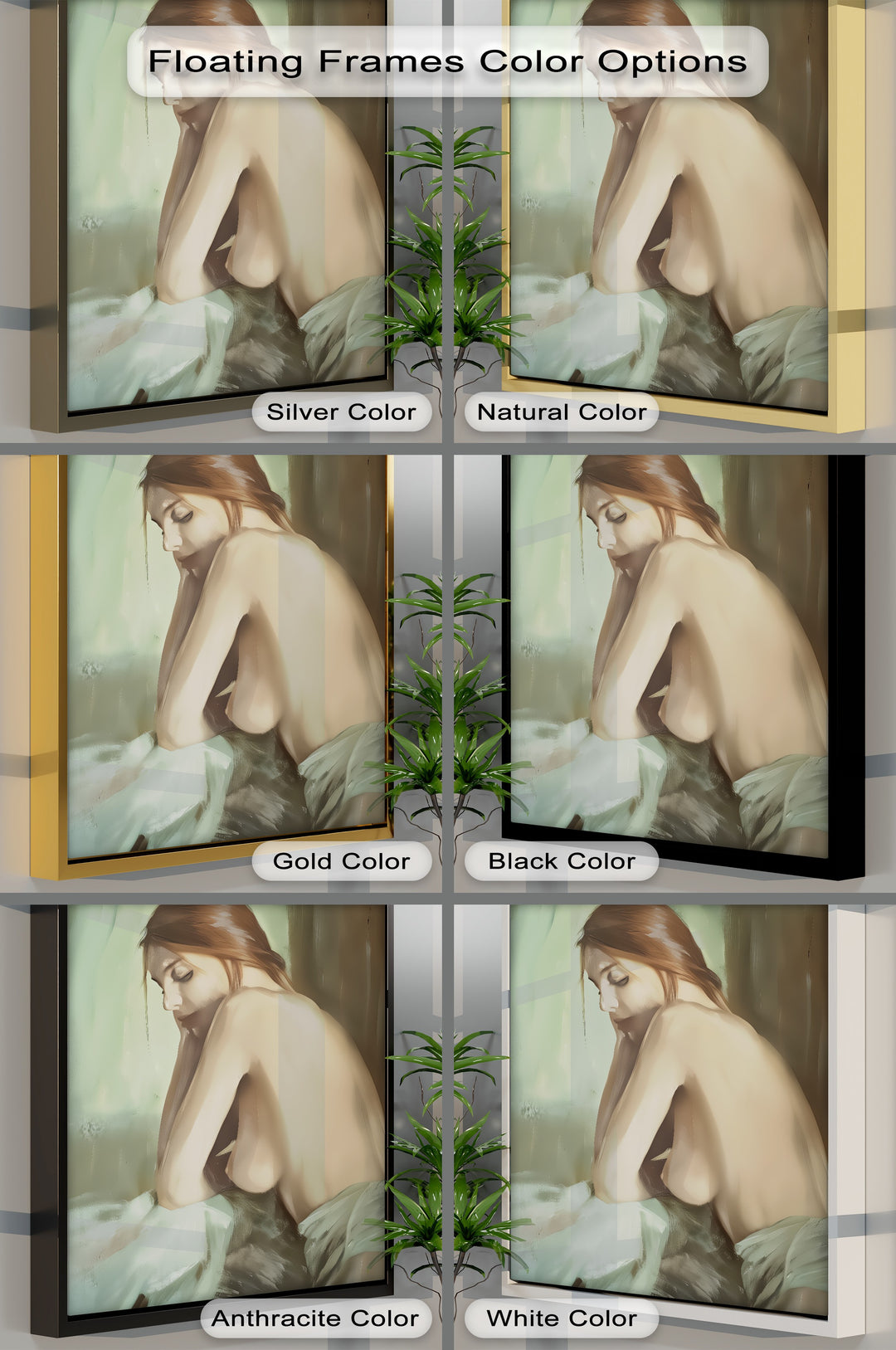 Sensual Nude Erotic Canvas Wall Art | Framed Artwork