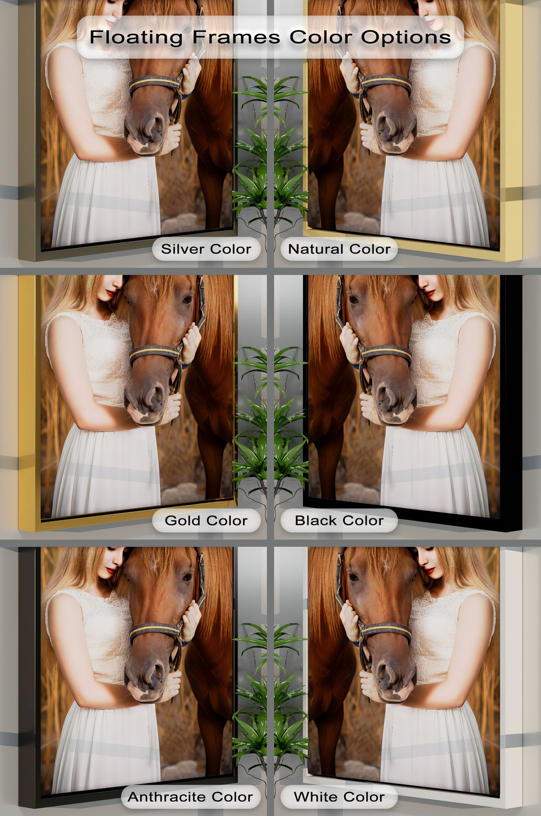 Whispers of Trust – Girl and Horse Emotional Canvas Print