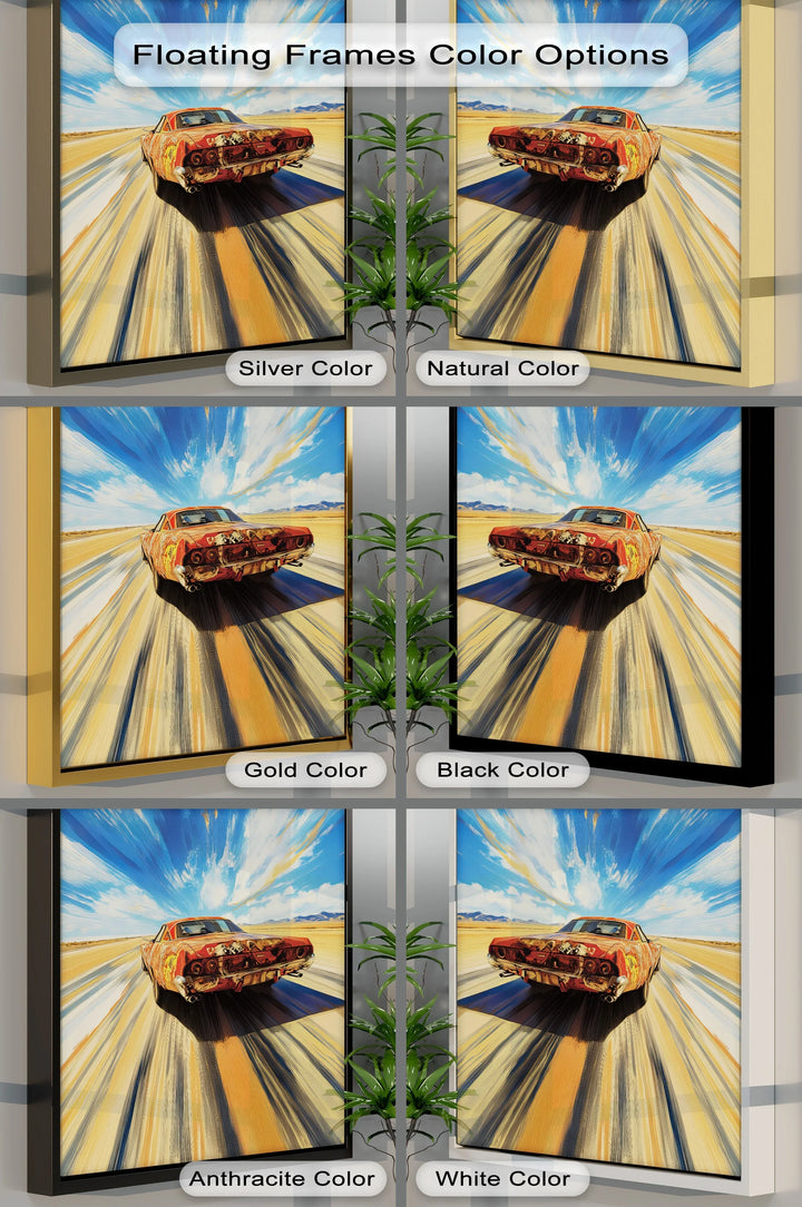 Blazing Speed on Desert Highway – Car Canvas Print - MyPhotoStation