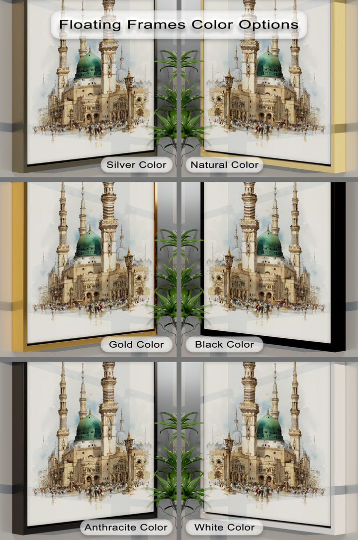 Sacred Serenity – Al-Masjid an-Nabawi Medina Canvas Print