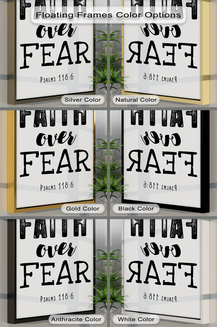 Faith Over Fear – Psalms 118:6 Canvas Print - MyPhotoStation